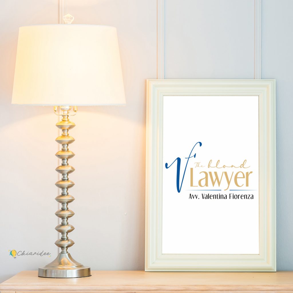 The blond lawyer logo